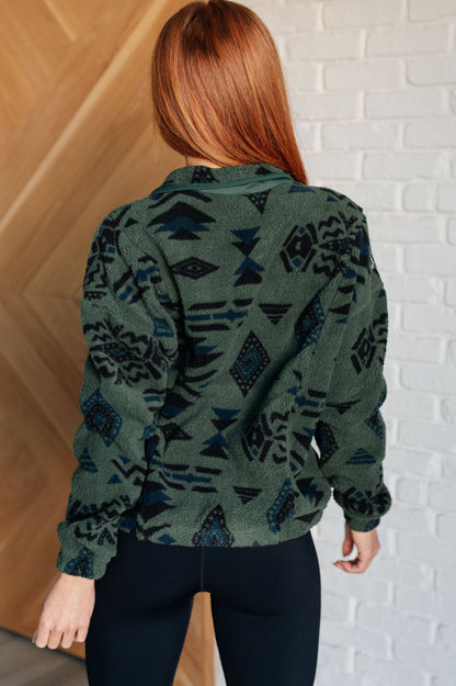 High Perspective Geometric Fleece Jacket (Online Exclusive)