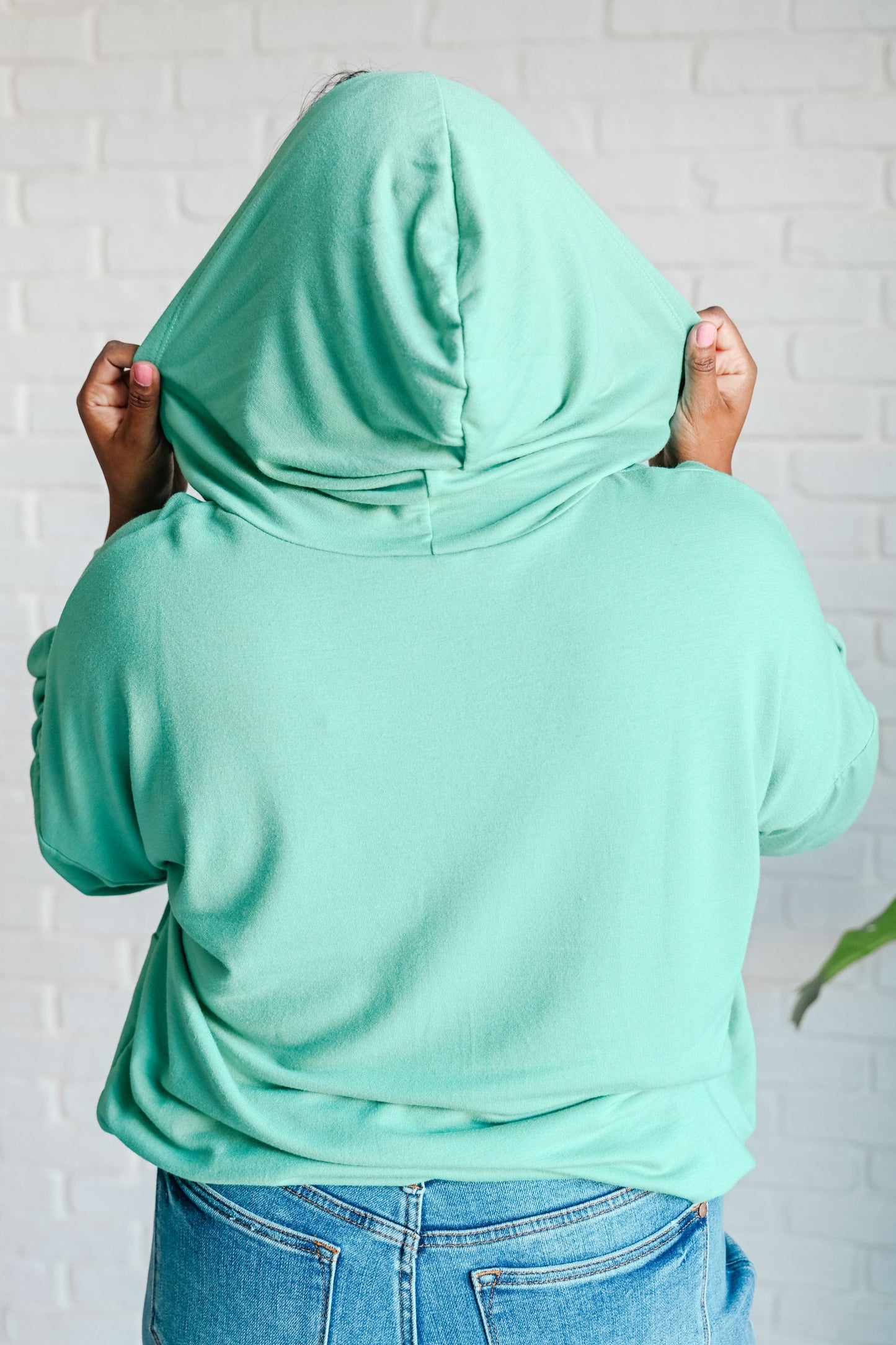 I Am the City Hooded Pullover in Mint (Online Exclusive)