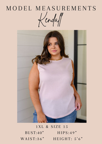 Fundamentals Ribbed Seamless Reversible Tank in Peach (Online Exclusive)