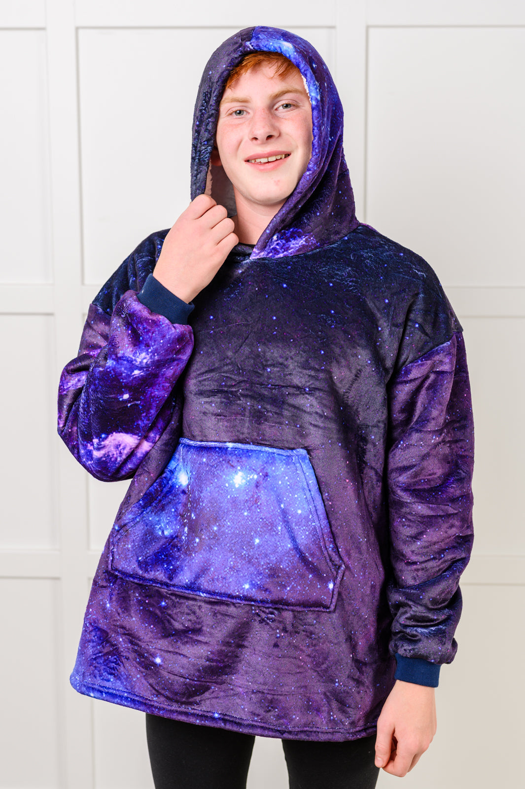 Kids Oversized Hoodie Blanket in Starry Sky (Online Exclusive)