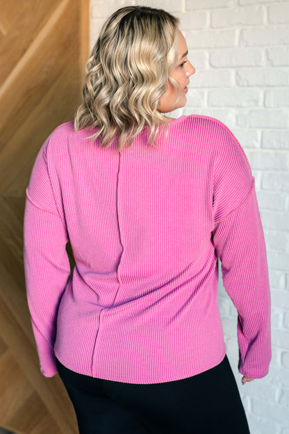 Kinda Sorta Ribbed Top in Magenta (Online Exclusive)