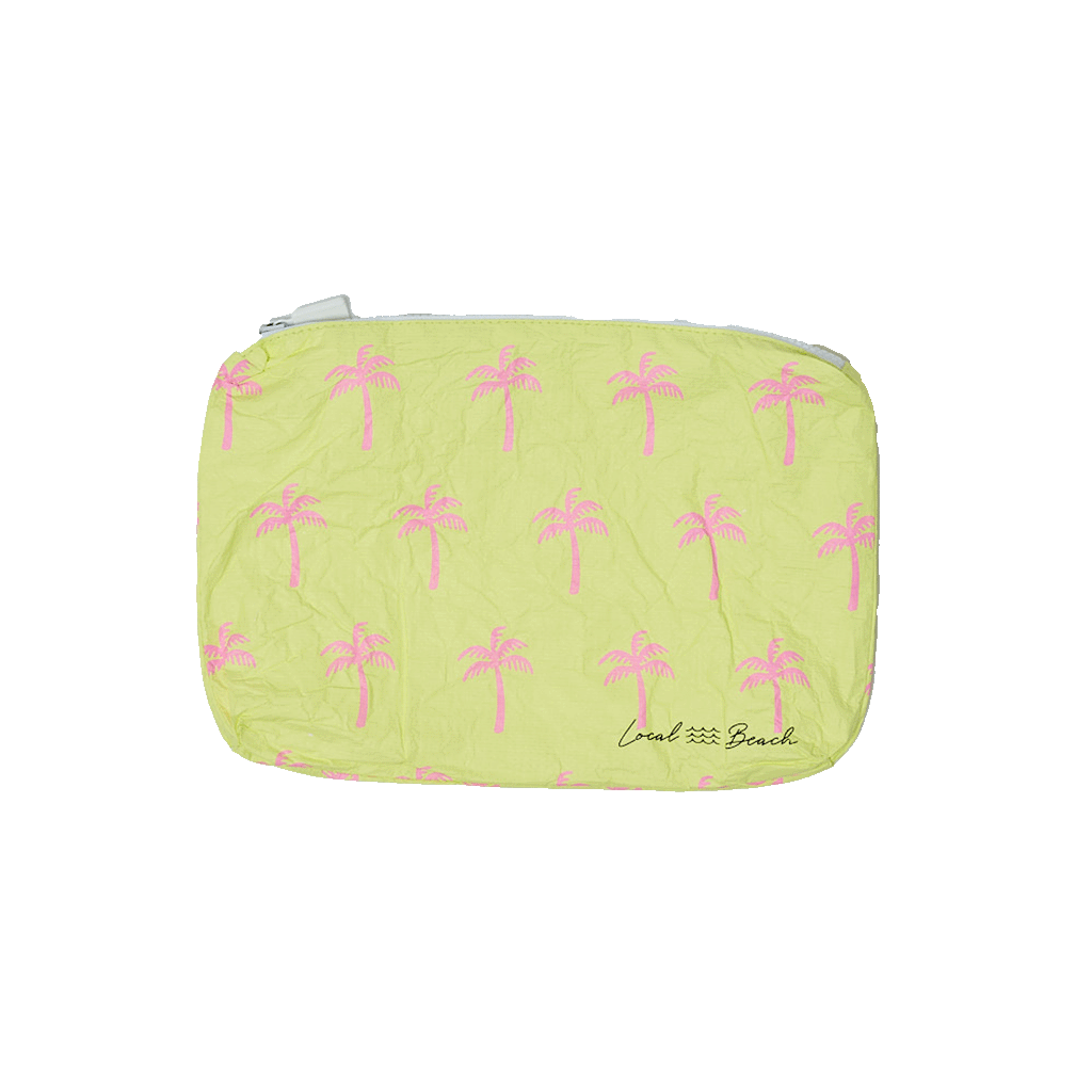 Neon Palms Water Resistant Tyvek Printed Pouch *FS