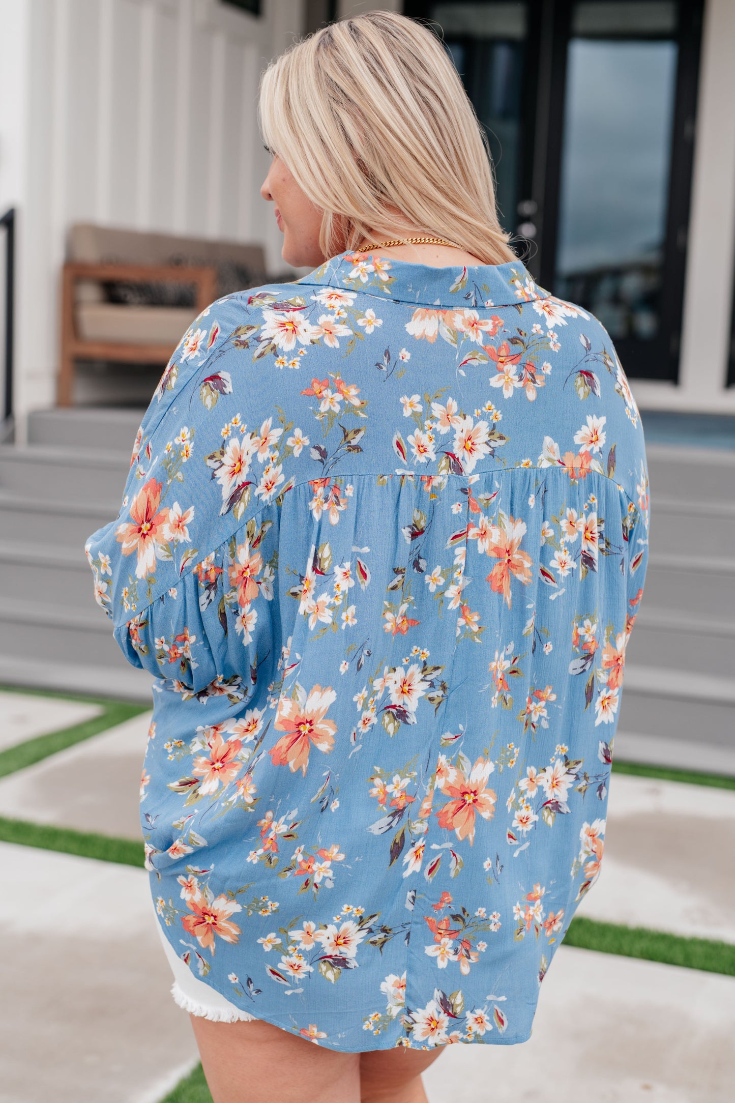 Camisa con botones florales Lanikai (exclusivo en línea)