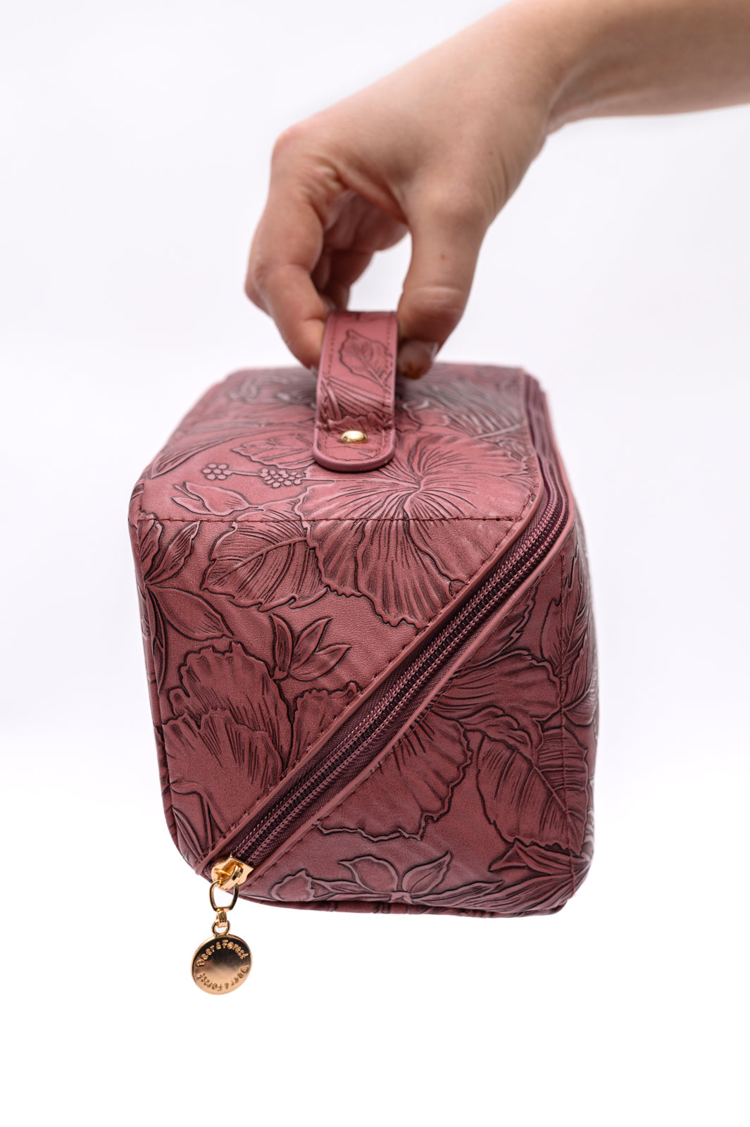 Life In Luxury Large Capacity Cosmetic Bag in Merlot (Online Exclusive)