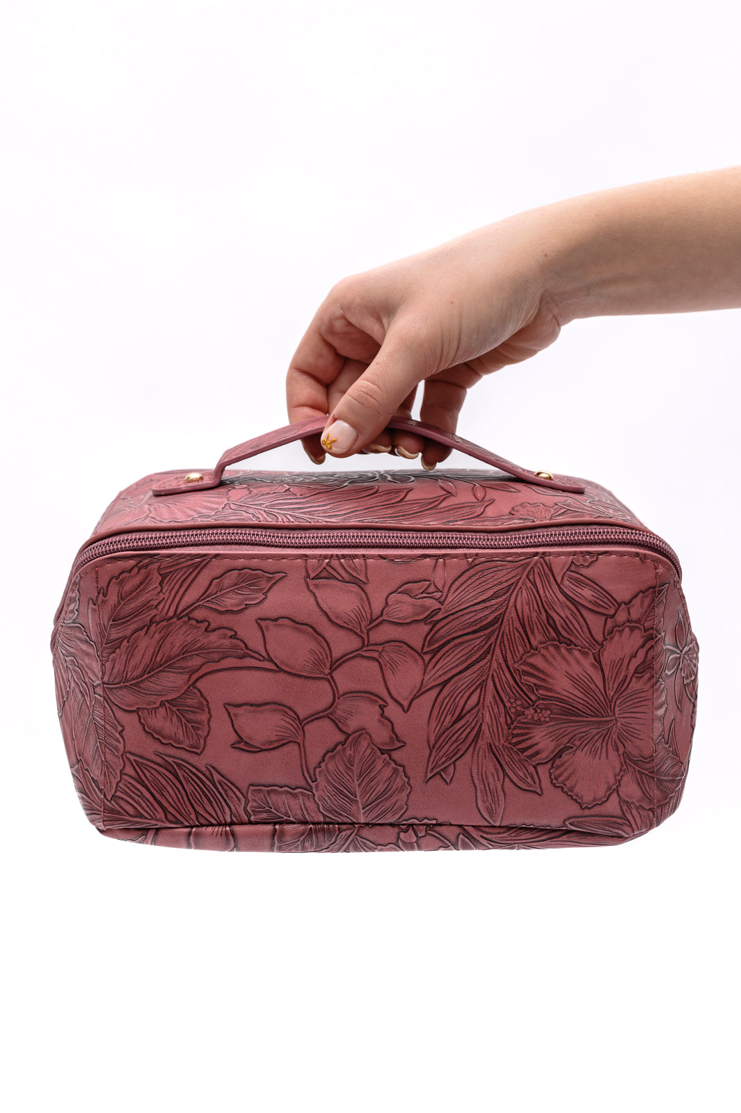 Life In Luxury Large Capacity Cosmetic Bag in Merlot (Online Exclusive)