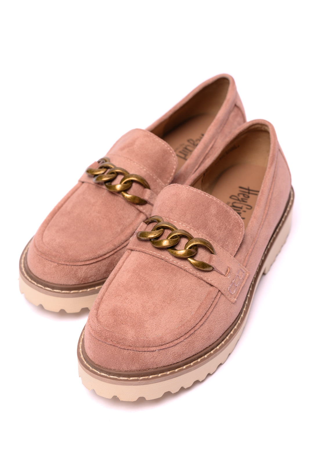 Literally Loafers in Blush Faux Suede (Online Exclusive)