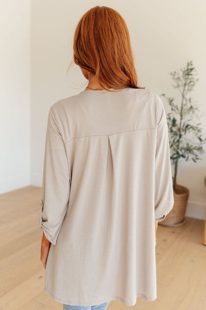 Lizzy Cardigan in Taupe (Online Exclusive)
