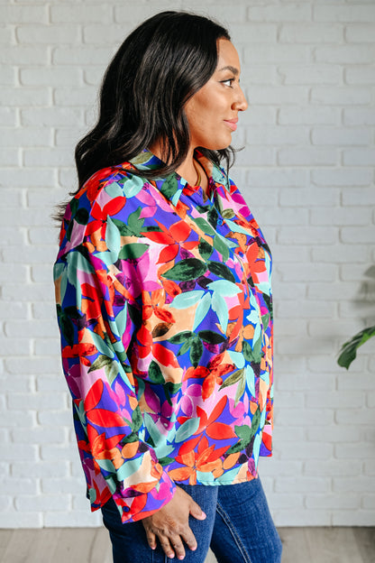 Make Like a Tree and Leaf Button Up Blouse (Online Exclusive)