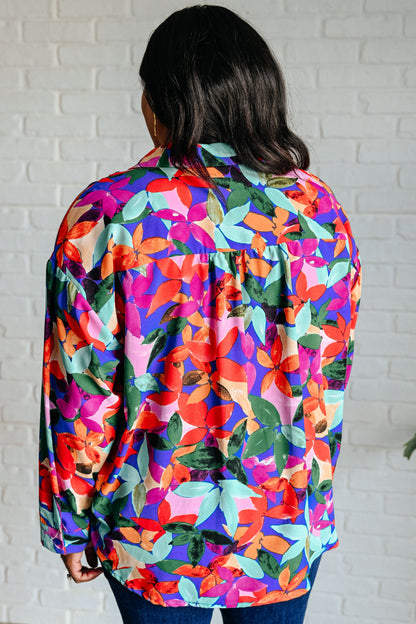 Make Like a Tree and Leaf Button Up Blouse (Online Exclusive)