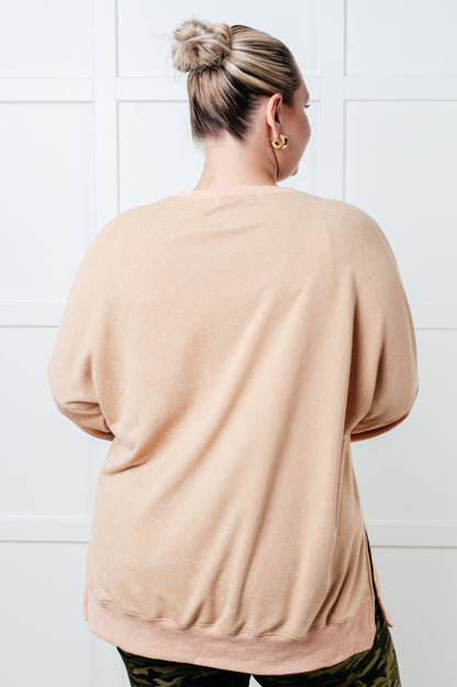 No Plain Jane Oversized Sweatshirt in Khaki (Online Exclusive)