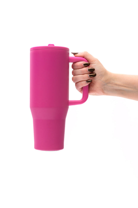 No Spill 40oz Tumbler in Hot Pink (Online Exclusive)