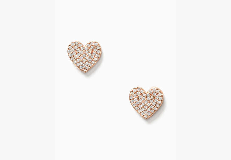 Yours Truly Pave Heart Studs