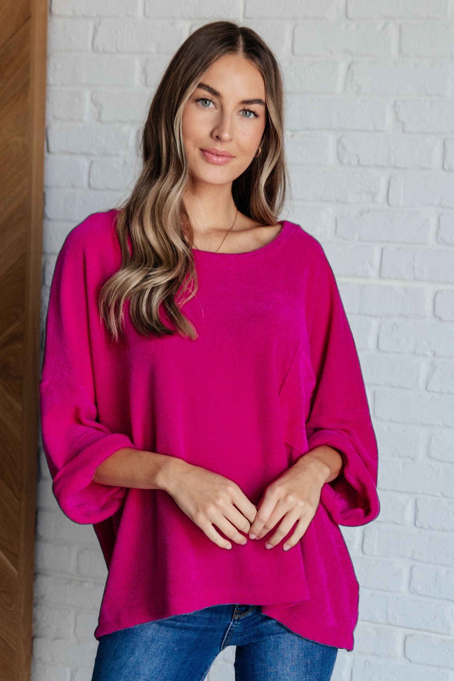 Blusa de chenilla Pink Thoughts (exclusivo en línea)