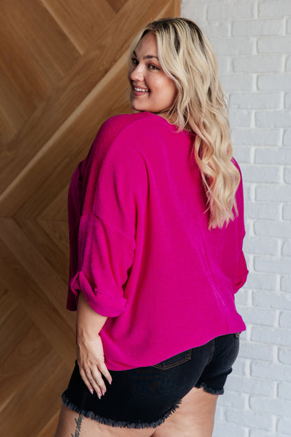 Blusa de chenilla Pink Thoughts (exclusivo en línea)