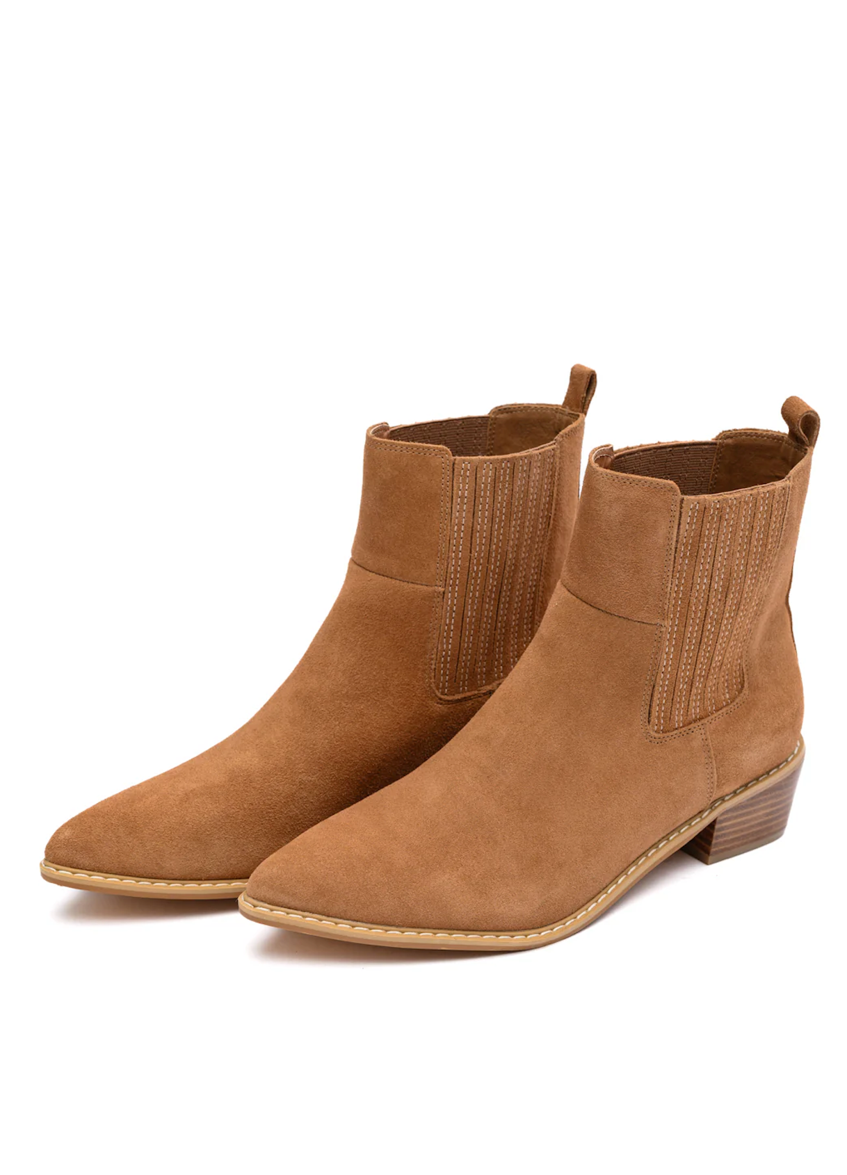 Leonor Suede Ankle Boot in Tan (Online Exclusive)