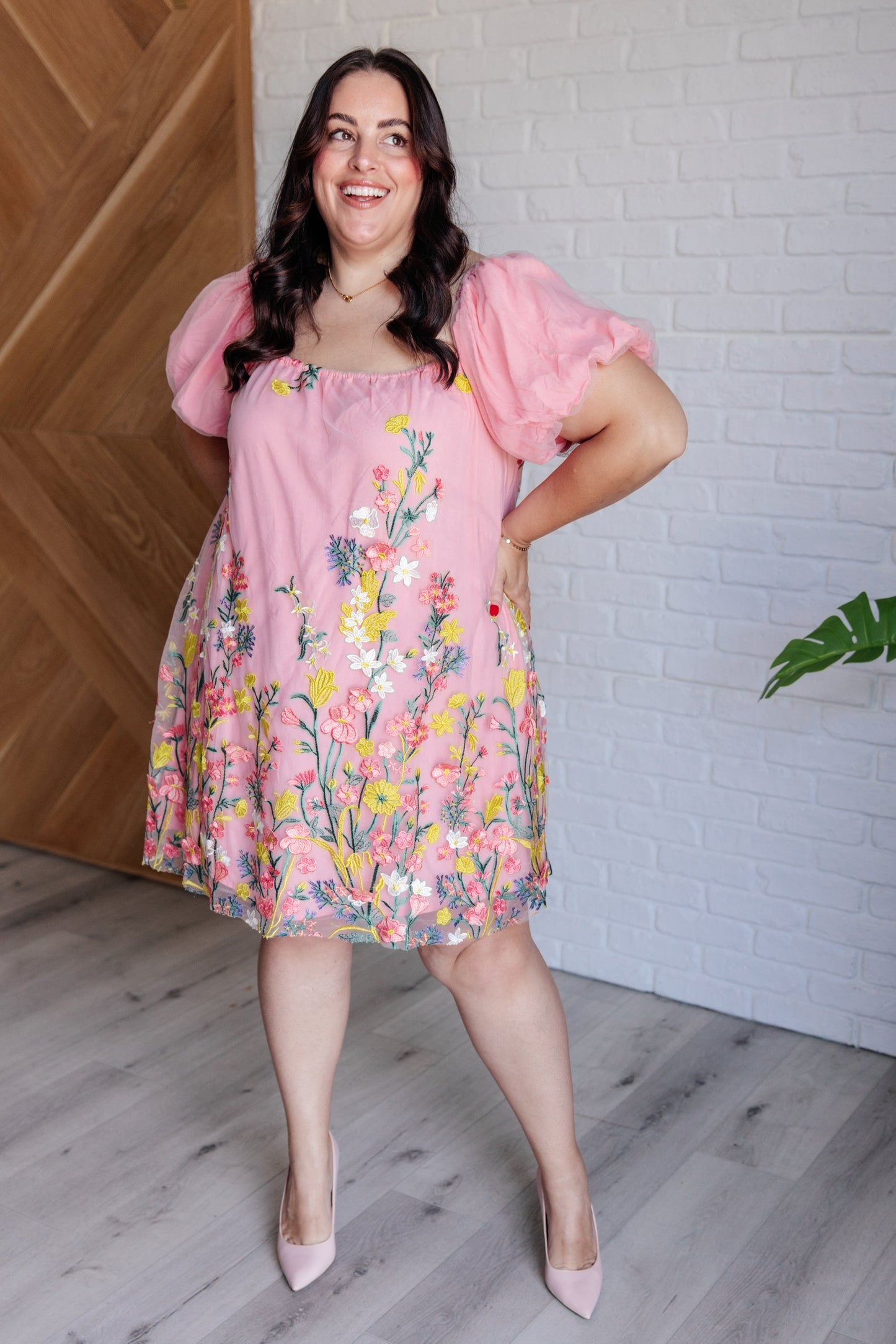 She's Blooming Balloon Sleeve Dress (Online Exclusive)