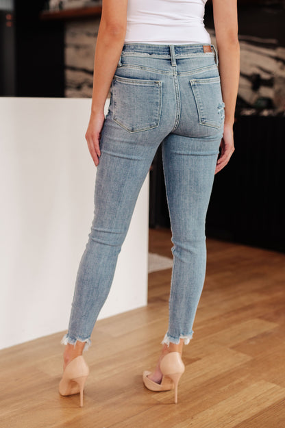 Sherry Mid Rise Release Waistband Detail Skinny (Online Exclusive)