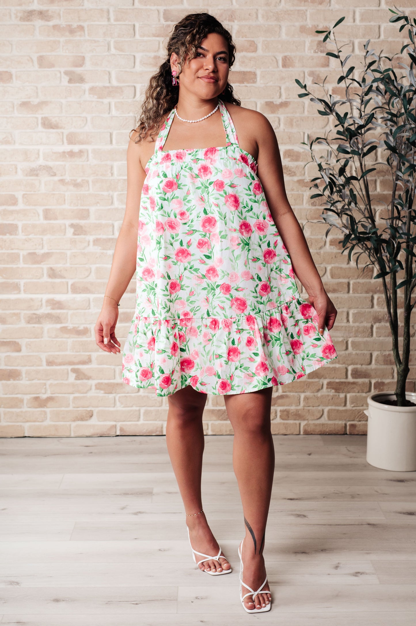 Soul Tied Floral Dress in Pink (Online Exclusive)