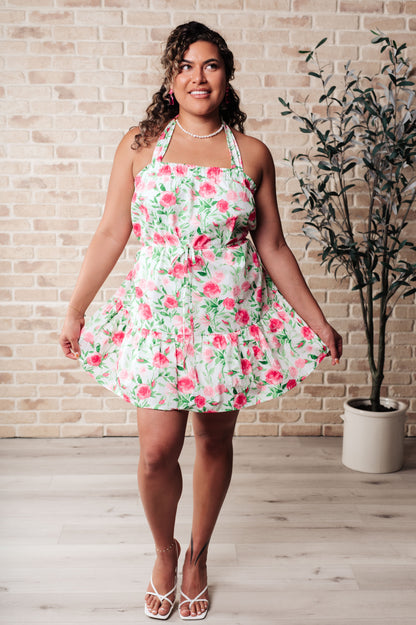 Soul Tied Floral Dress in Pink (Online Exclusive)