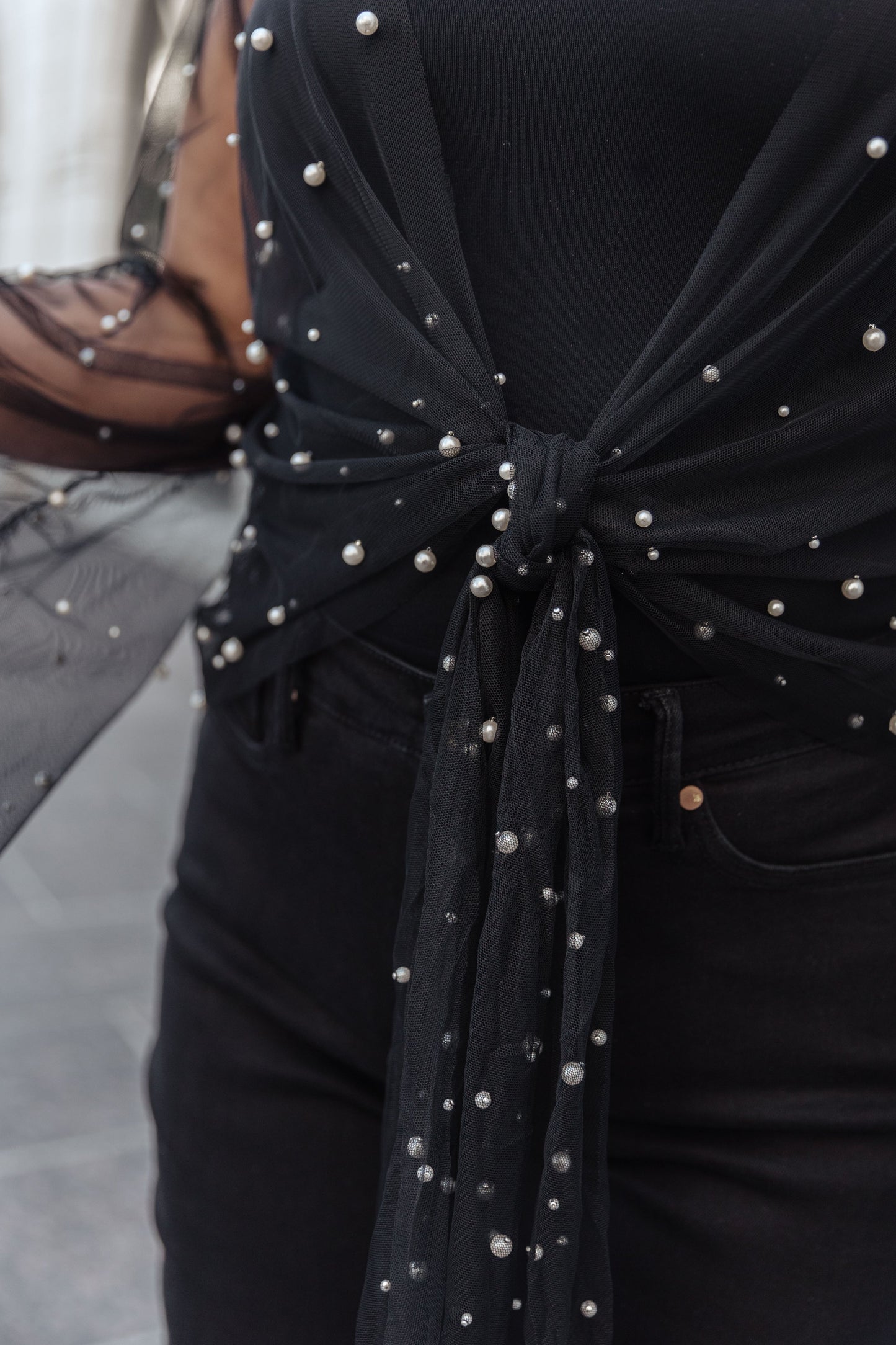 Sprinkle of Pearls Sheer Kimono (Online Exclusive)