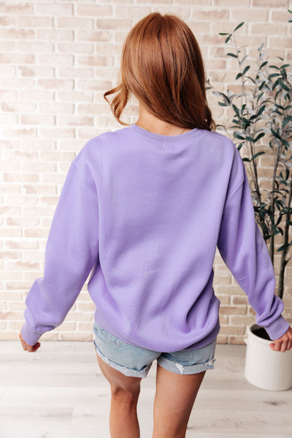 Stay Delulu Scuba Sweatshirt Periwinkle (Online Exclusive)