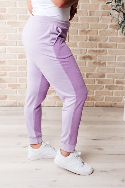 Tommy Two Tone Waffle Joggers Purple (Online Exclusive)