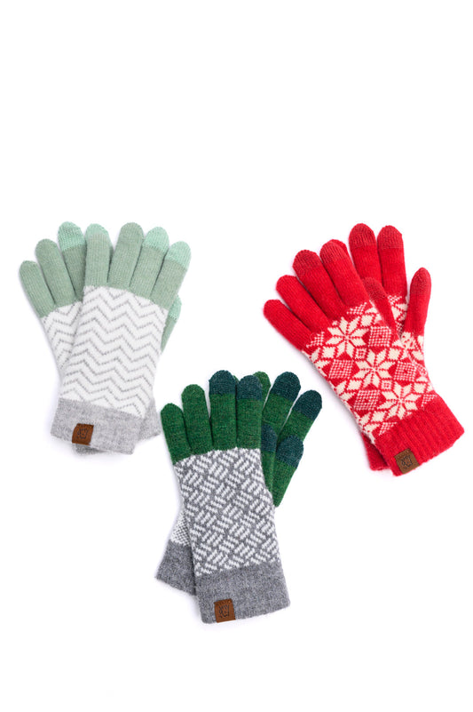 Touch and Go Patterned Glove Trio (Online Exclusive)