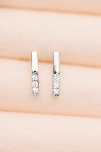 Twin Sparkle Silver Stud Earrings (Online Exclusive)