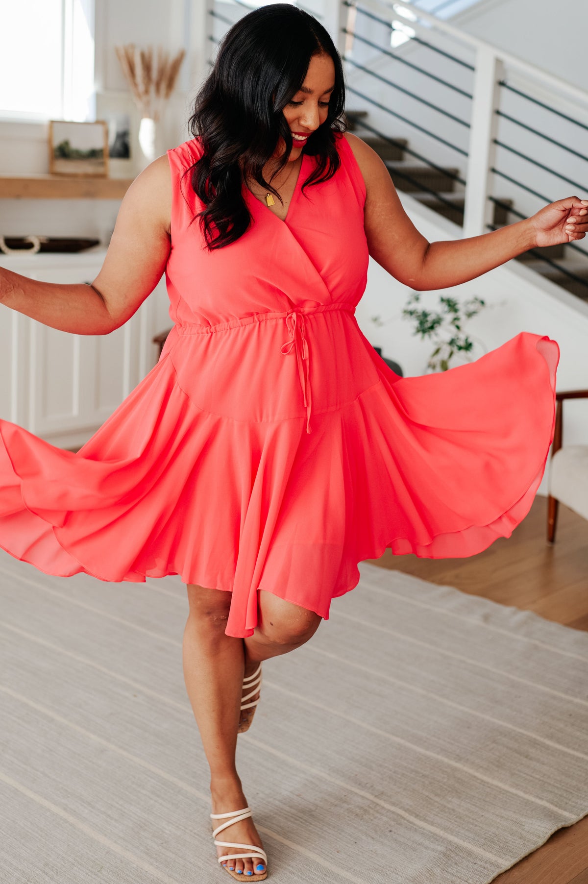 Worth The Wait V-Neck Dress (Online Exclusive) Small