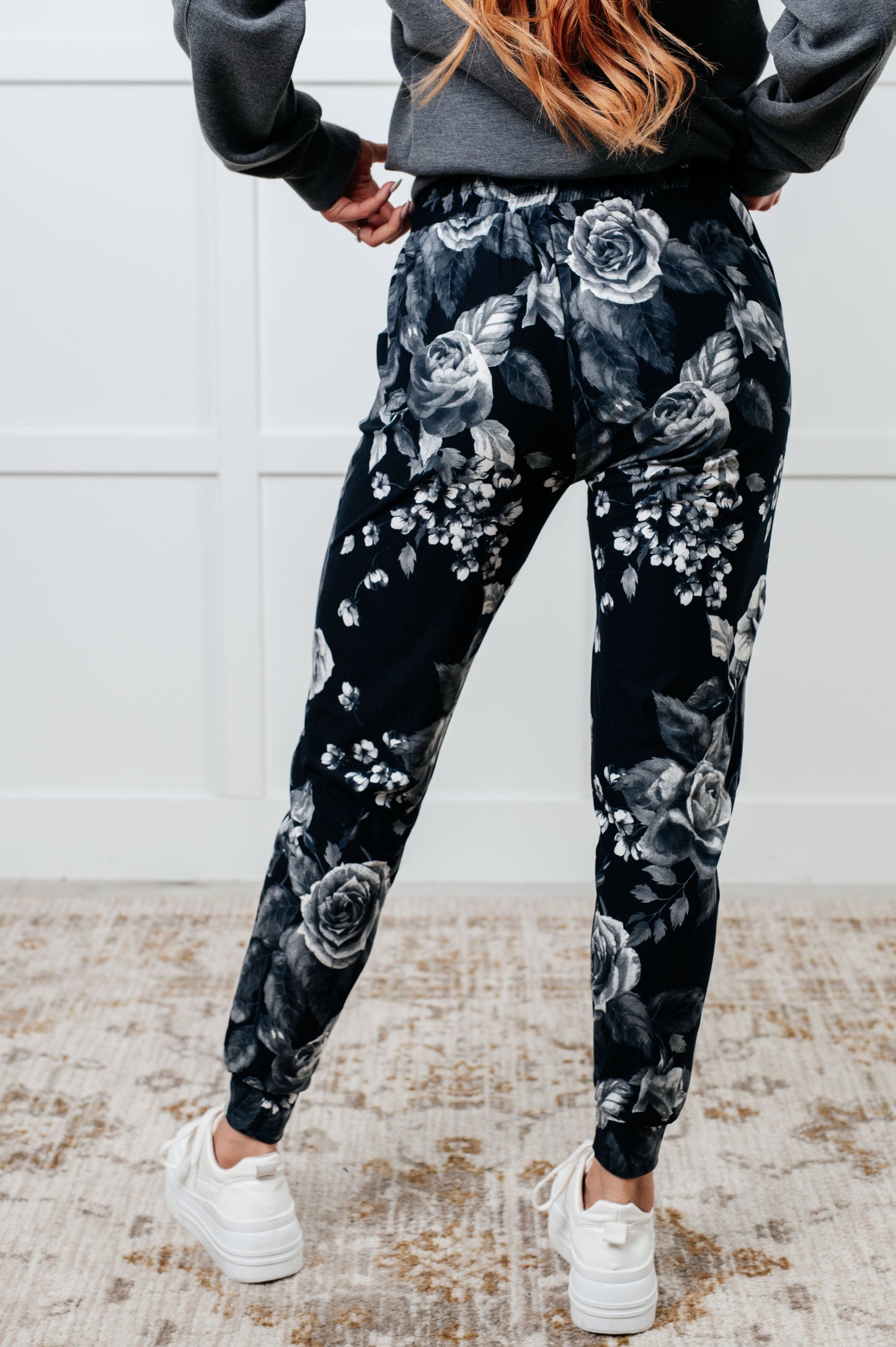 Your New Favorite Joggers in Rose Print (Online Exclusive)