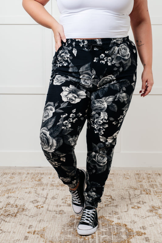 Your New Favorite Joggers in Rose Print (Online Exclusive)