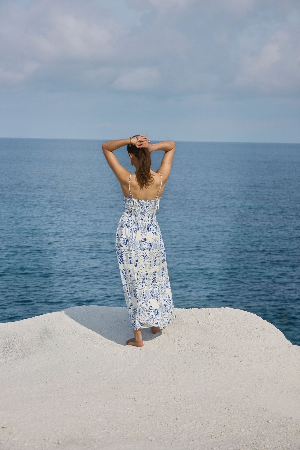 airy maxi dress Nadine Airy Palm Maxi Dress – Vacation Maxi Dress