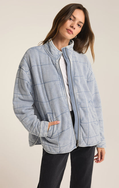 Veste en denim tricotée Maya