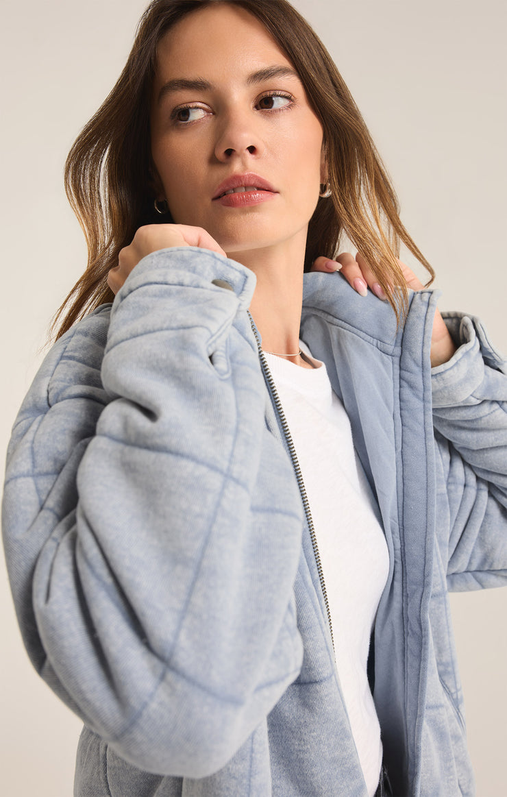 Veste en denim tricotée Maya