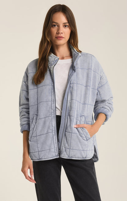 Veste en denim tricotée Maya