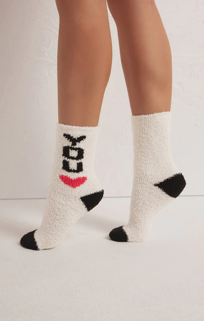 PLUSH LOVE YOU SOCKS - 2pk