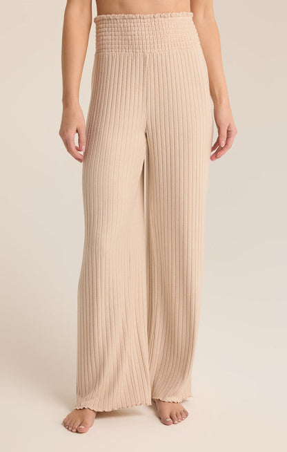 DAWN SMOCKED RIB PANT