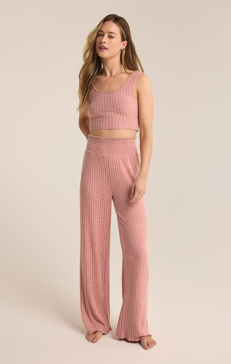 DAWN SMOCKED RIB PANT