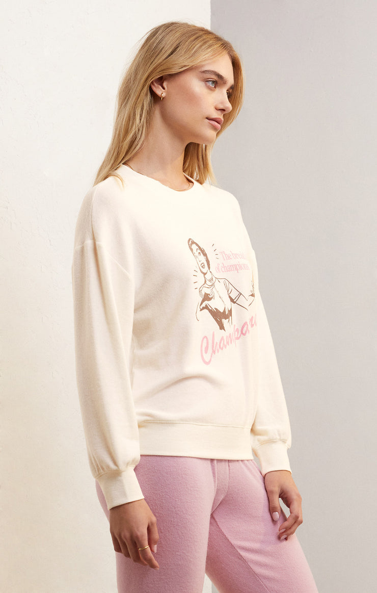 RELAXED CHAMPAGNE SWEATSHIRT