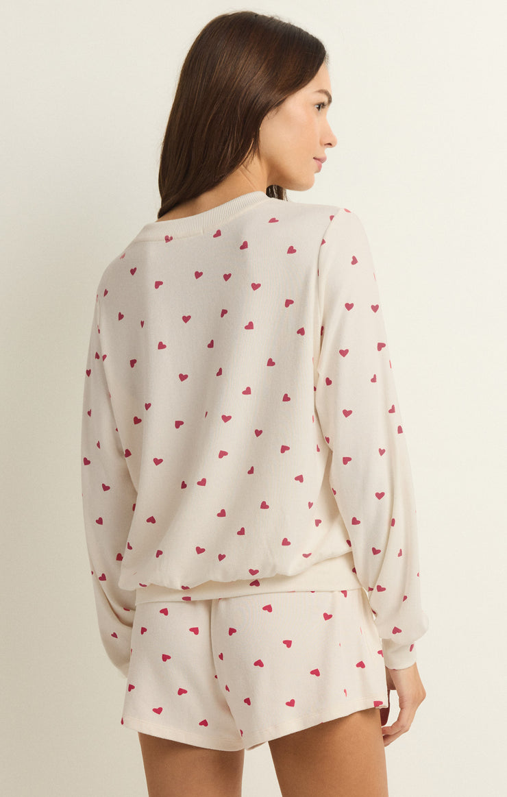 BE MINE HEART LONG SLEEVE TOP