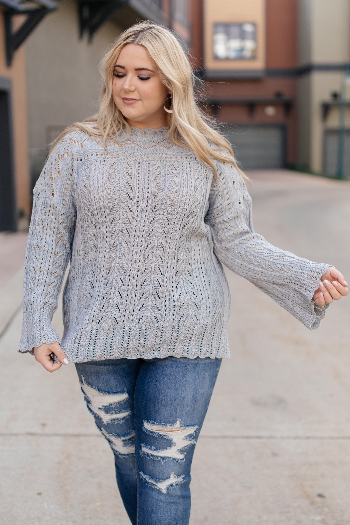 A Bit Of Knit Sweater (Online Exclusive) - Uptown Boutique Ramona