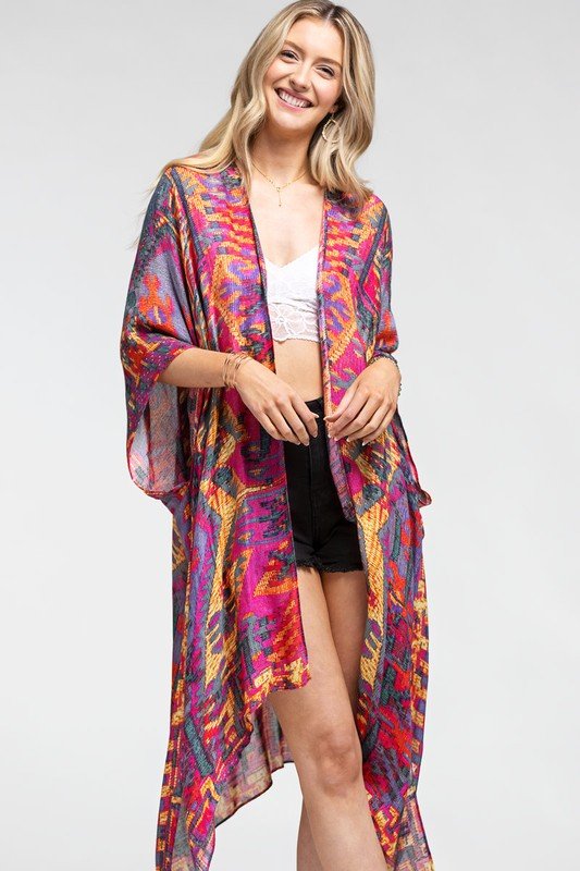 A Little Fabulous Printed Kimono - Uptown Boutique Ramona