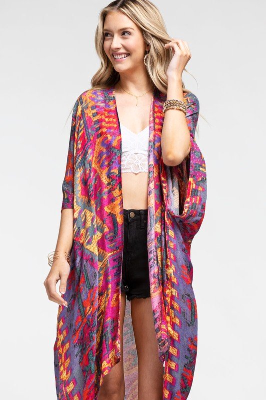 A Little Fabulous Printed Kimono - Uptown Boutique Ramona