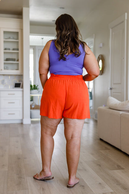 A Little Lazy High Rise Linen Shorts - Uptown Boutique Ramona