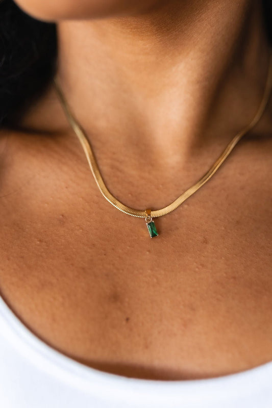 A Moment Like This Pendant Necklace in Green (Online Exclusive) - Uptown Boutique Ramona