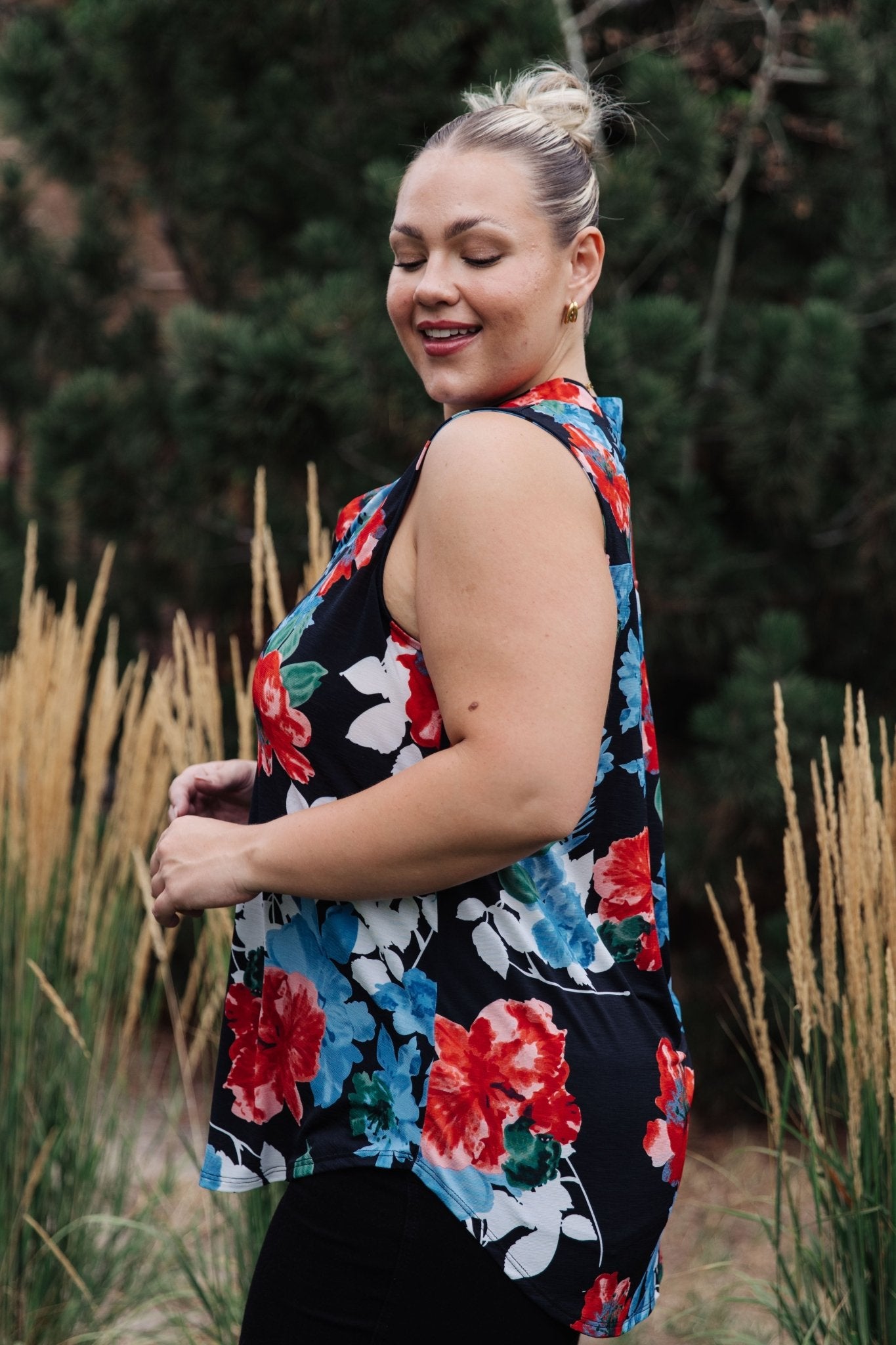 A Rose By Any Other Name Sleeveless Top (Online Exclusive) - Uptown Boutique Ramona