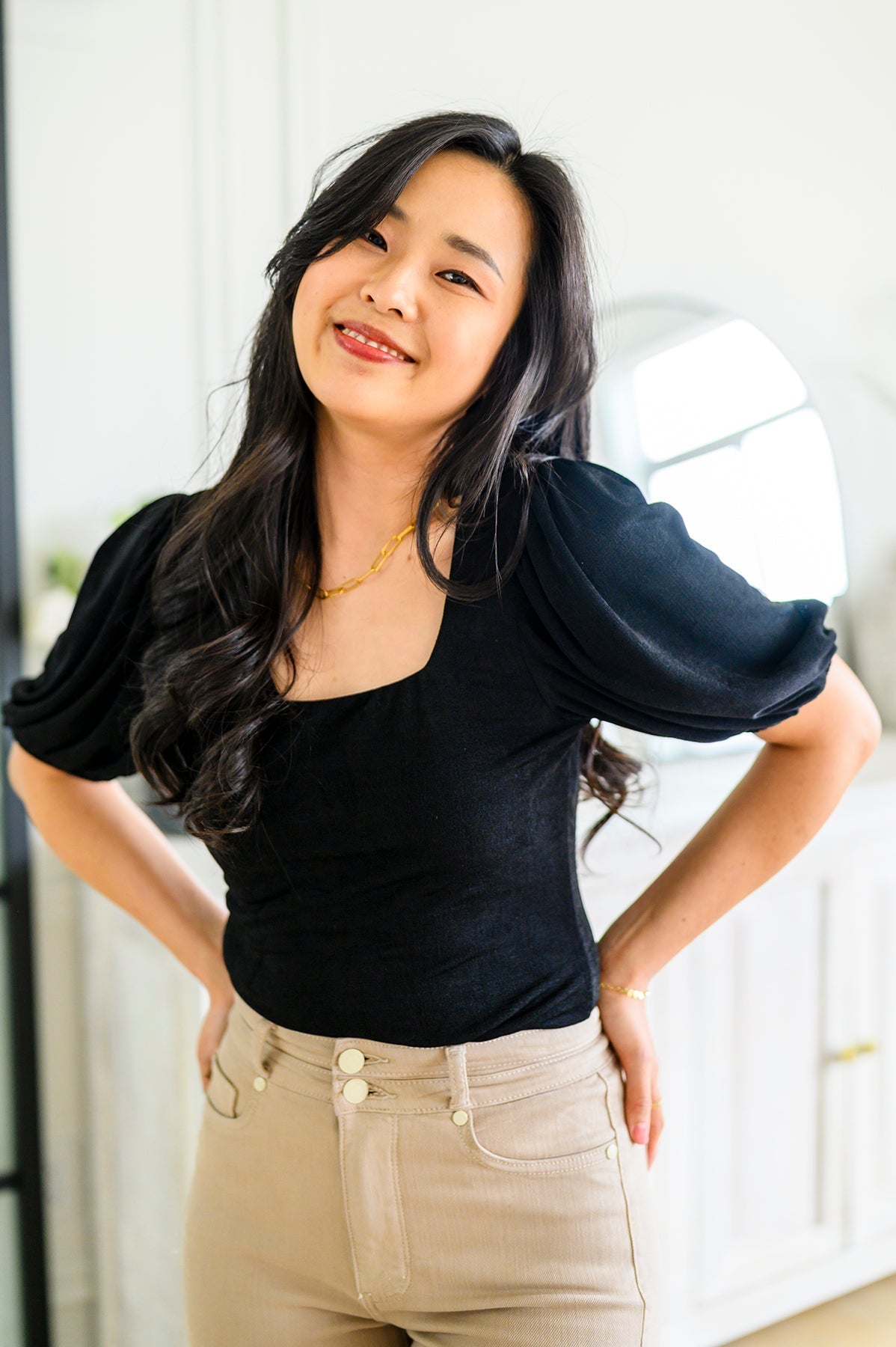 A Total Vision Square Neck Bodysuit (Online Exclusive) - Uptown Boutique Ramona