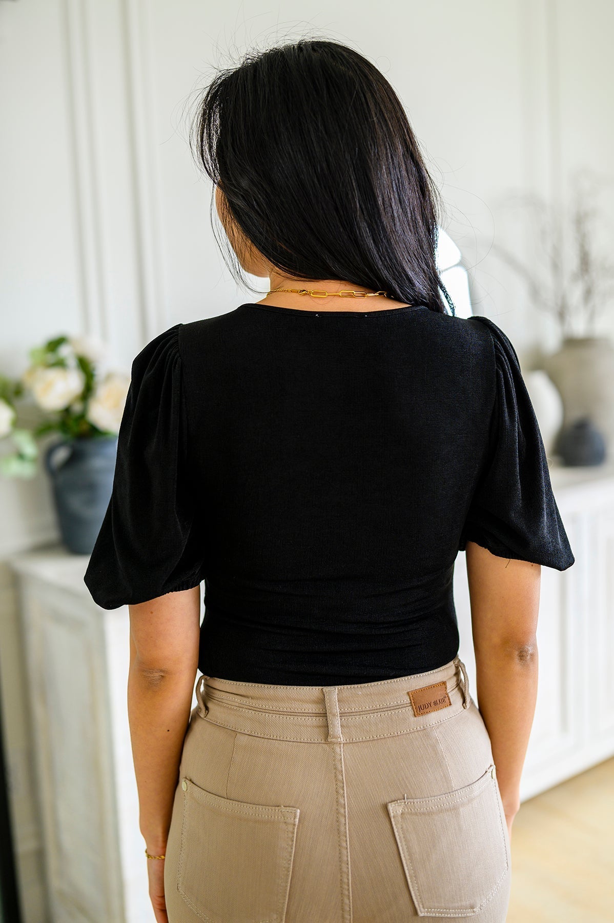 A Total Vision Square Neck Bodysuit (Online Exclusive) - Uptown Boutique Ramona