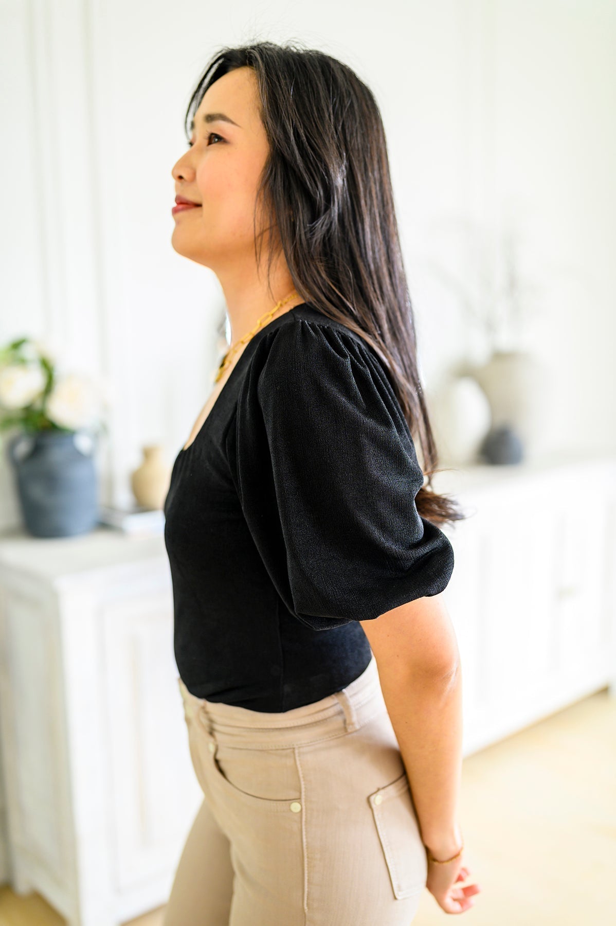 A Total Vision Square Neck Bodysuit (Online Exclusive) - Uptown Boutique Ramona