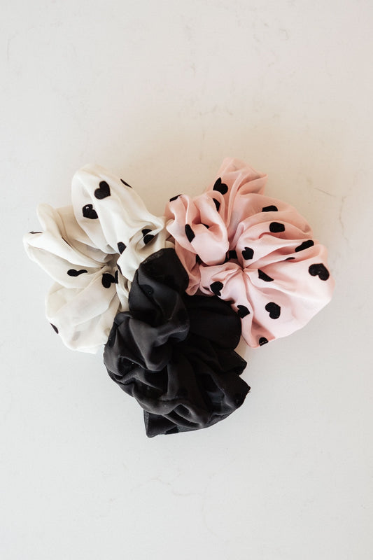 A Touch of Love Scrunchie Set (Online Exclusive) - Uptown Boutique Ramona